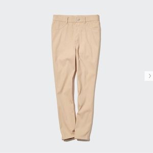 Uniqlo Ultra Stretch High Rise Cropped Leggings Pants - Beige - L